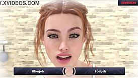 i dream of fucking riley with blowjob and footjob