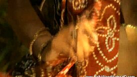 Exotic asian striptease with clothes ripped off