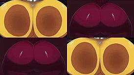 Hey, check out Foxy's sexy ass and Chica's big boobs in this hentai fun! 😏