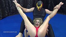 Humiliating Maledom Over Lya Missy in Wrestling Match