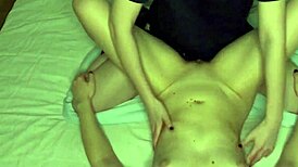 lesbian strapon fucking leads to intense orgasm