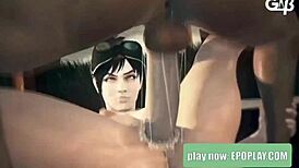 Monster Hunter Slut Gets Fucked in Intense 4-Some 3D Hentai Scene