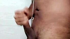 Cant resist masturbating that big indian desi gay cock