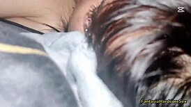 watching tiktoks with my chubby best friend, comparing big tits and interracial cumshots