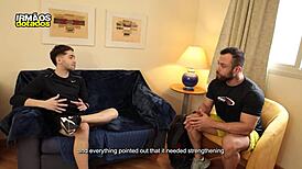 sly client bangs trainer during sweaty workout