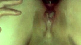 horny latina prostitute uses dildo for double penetration masturbation