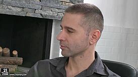 busty russian arteya bent over for doggystyle with big cock, want to see her blowjob?