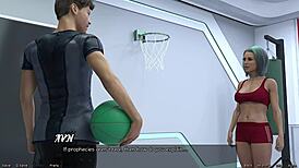 femdom mistress dominates in space anime