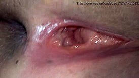 i cum on that asian big ass pussy close-up