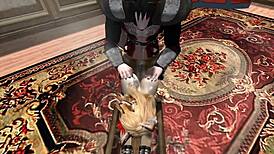 Unusual Furry Yiff with Big Ass in 3D