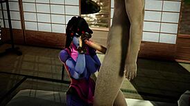 I giv widowmaker blowjob n deepthroat