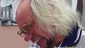 hey, check this brunette teen gettin’ facialized by an old dude... wild stuff!