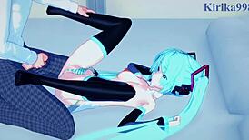 Hatsune Miku and Kagamine Rin in Wild Hentai Action