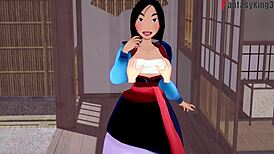 Fa Mulan surrenders to POV fucking