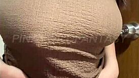 Hot Filipina Milf Teases Step Bro with Big Natural Boobs