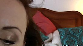 Mature European slut in heels and stockings slams her fingers hard in solo action.