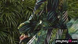 Petite Filipina Babe Kit Rysha Presenting Striptease Outdoor