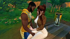 Hey, wanna see a black man fuck Lara Croft in jungle camp?