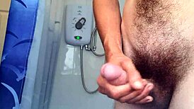 Gay twink with big ass caught masturbating then assfucked in amateur anal scene