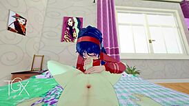 Anime Hentai Game Mita Fucks In Various Positions With Blowjob!