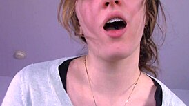 This teen brunette slut begs to be impregnated in dirty talk roleplay