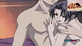 stepmother sneaks taboo fuck with stepson in secret hentai