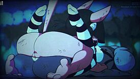 Miv's fourth animated porn video showcases specific hentai scenes with comic-style cartoon characters engaging in various sexual acts