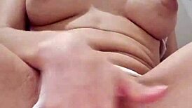 Close up of a big natural tits of an amateur Brazilian beauty