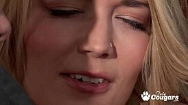 Casey Stone Feels Every Inch of Fat Dick in Her Tight Shaved Pussy