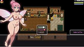 Huge tits teen gets wet in Lost Lagoon hentai game