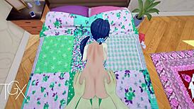 Anime Hentai Game Mita Fucks In Various Positions With Blowjob!