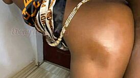 Petite Babe Enjoys Standing Doggystyle with Step Father in Wet Action. Clothes Ripped for Tight Pussy Play.