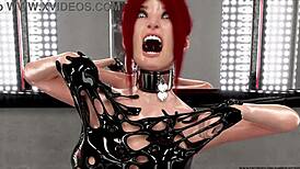 Cybercaptain's 3D BDSM bondage comics with big tits