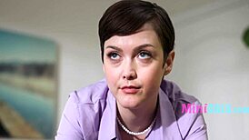 Skinny Young Seductress, You Want This Big Cock in Office?