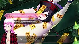 Cai Yun La Zombie Reflects In The Mirror During An Intense Hentai Encounter