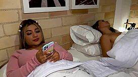 colombian blonde naty delgado slips into bed with brother-in-law and stepsister