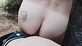 Very Risky Teen Fucking in Forest with Stunning Sea Views 4K