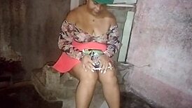 the boss checks the site and pleasures herself before workers arrive