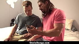 so, lucky stepson picks up gay tricks from daddy unclebangs