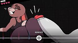 beat the boss with banging in furry group hentai