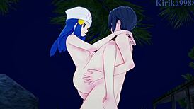 Dawn Hikari And Gloria Yuuri Engage In Intense Sex With Big Tits In Pokemon Hentai.