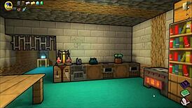 hornycraft parody warden wants steve's cock in yoga pants