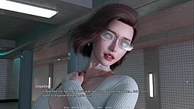 horny train ride with shaved curvy beauty