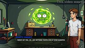 Portal Porn Demoniums Hentai Ep 3 - Morty's Sister Blowjob