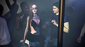 我在俱乐部感觉狂野操热逼3D hentai群交