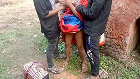 outdoor first time threesome with rupali bengali wife, wanna join?