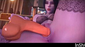 Overwatch Widowmaker compilation with steamy missionary and doggystyle scenes