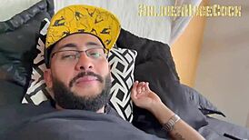 after meeting her some time ago, my friend's whore visits me only to get my semen for her mouth