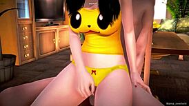 Hot damn! Girlfriend craves fucking in her room before sleep hentai 3D