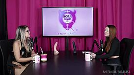 Safada gets naked, pussy licked, wet after talking fetishes.